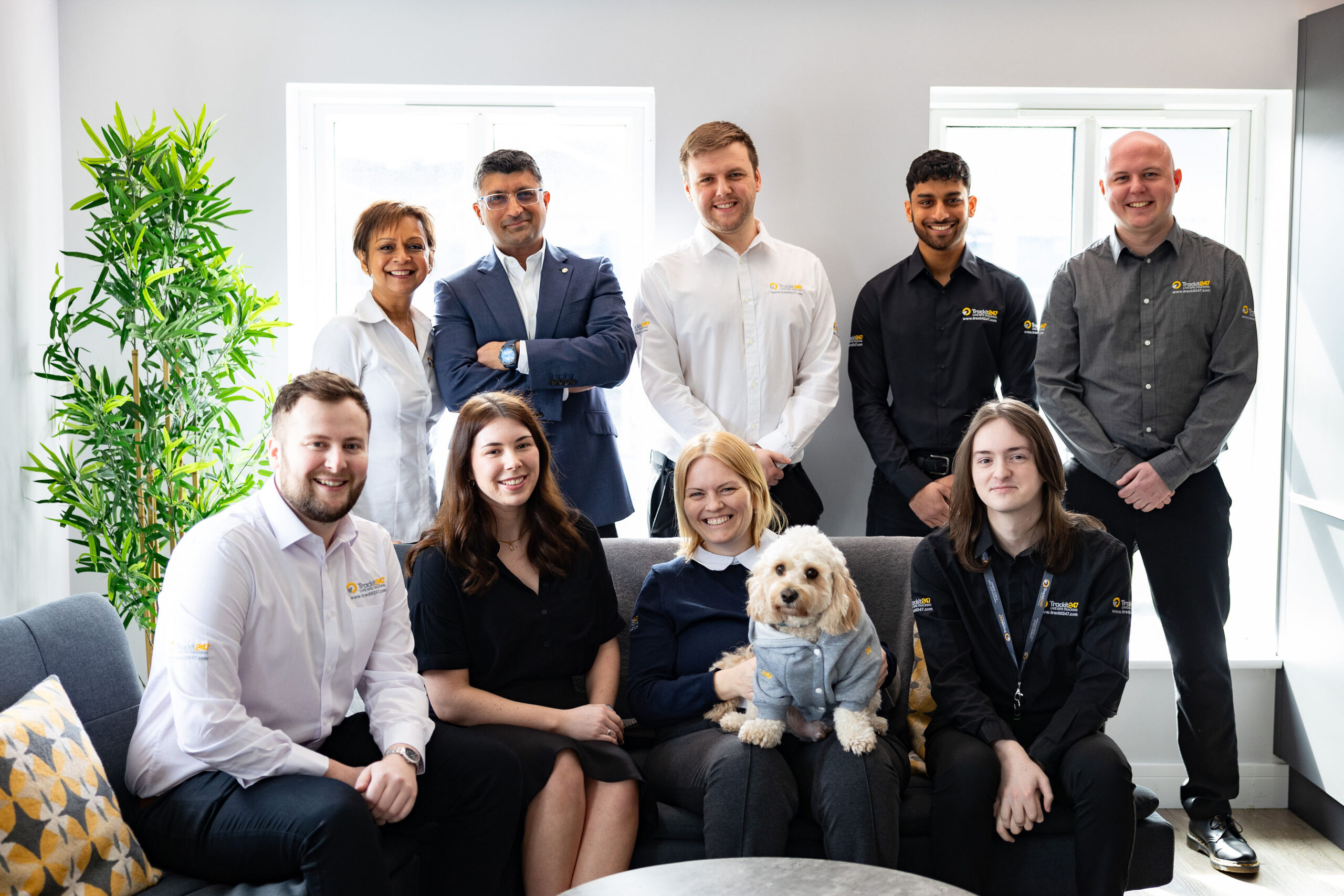 About Us - the Trackit247 team is shown together for a group photo